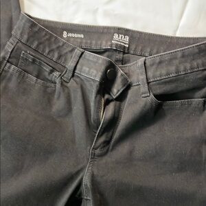 a.n.a Black Jeggings with Smooth Finish and Zipper Closure